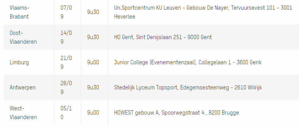 Scheidsrechterscursus data